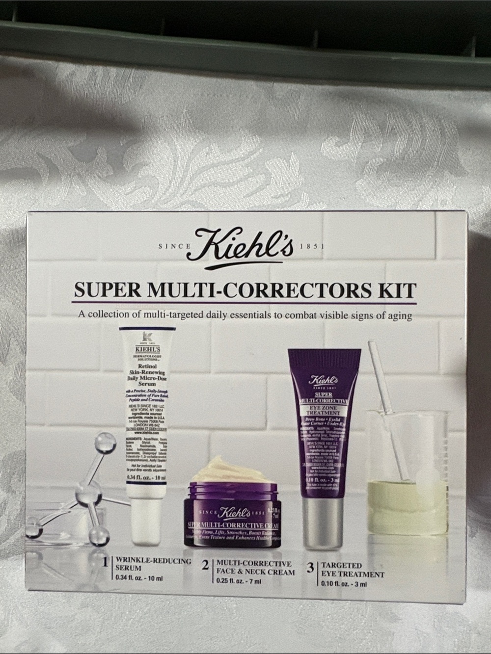 Kiehl's Super Multi-Correctors Kit — Purple & White Skincare Set